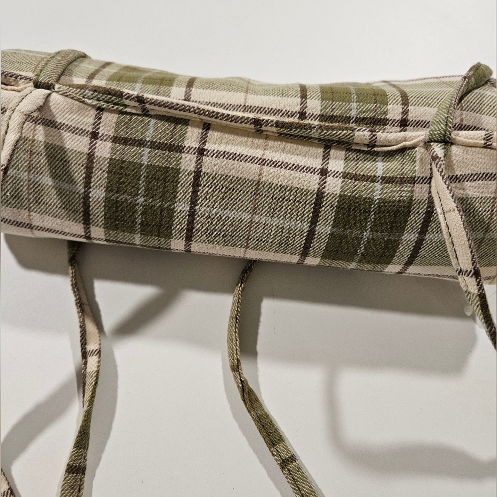 Pottery barn Plaid jewelry roll